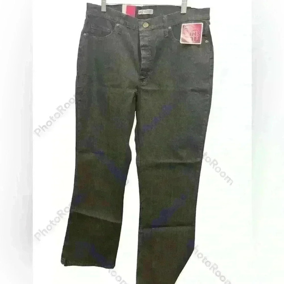 Lee Faded Black Denim Mid Rise Boot Cut Stretch S Pocket Jeans - Picture 1 of 5